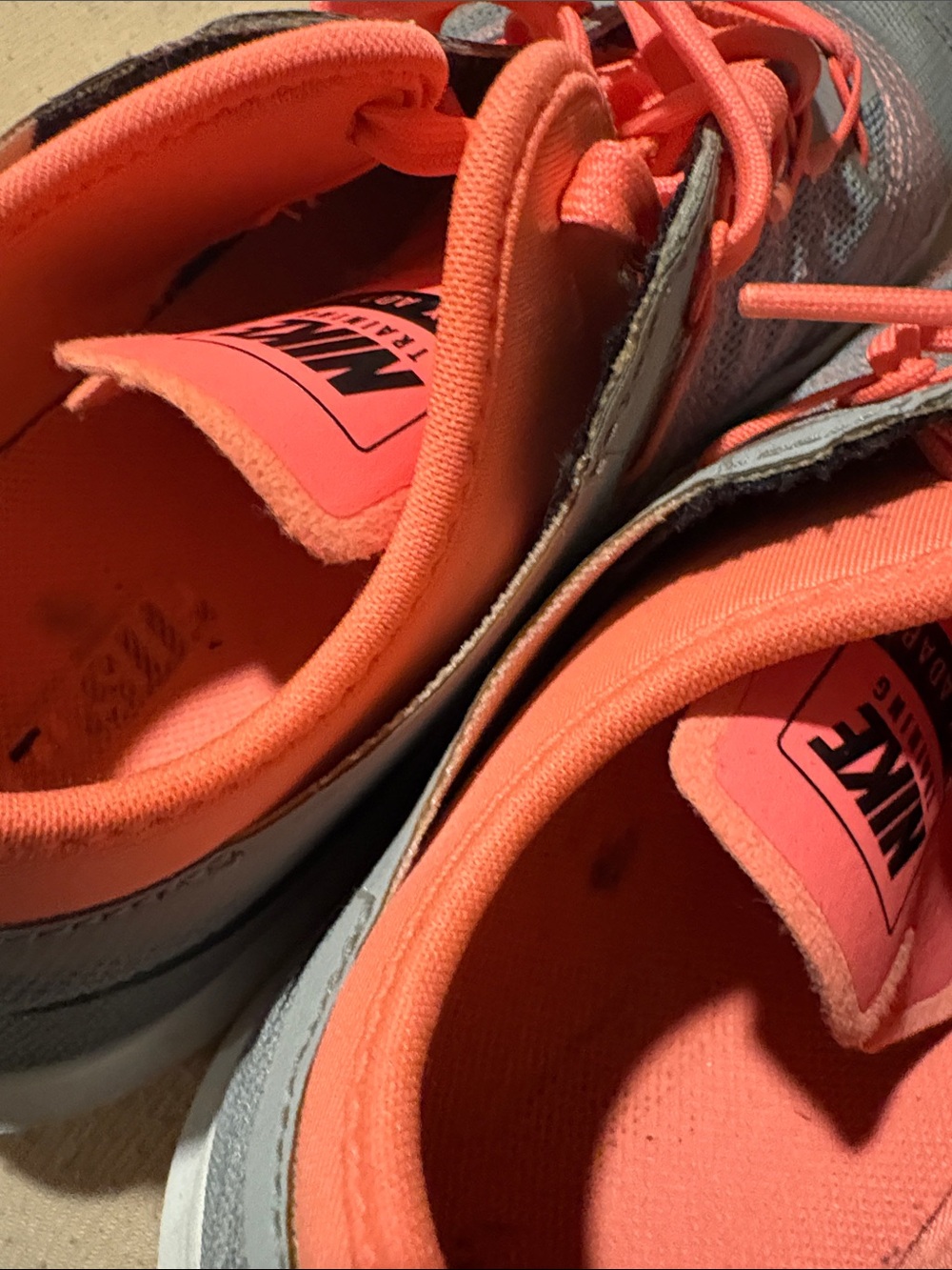 Nike Kids Sneakers in Gray and Coral Pink - Picture 2 of 8